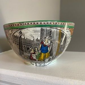 vintage adams of wedgwood cries of London porcelain decorative bowl